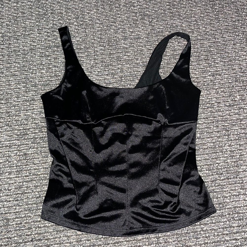 Free people silk black tank